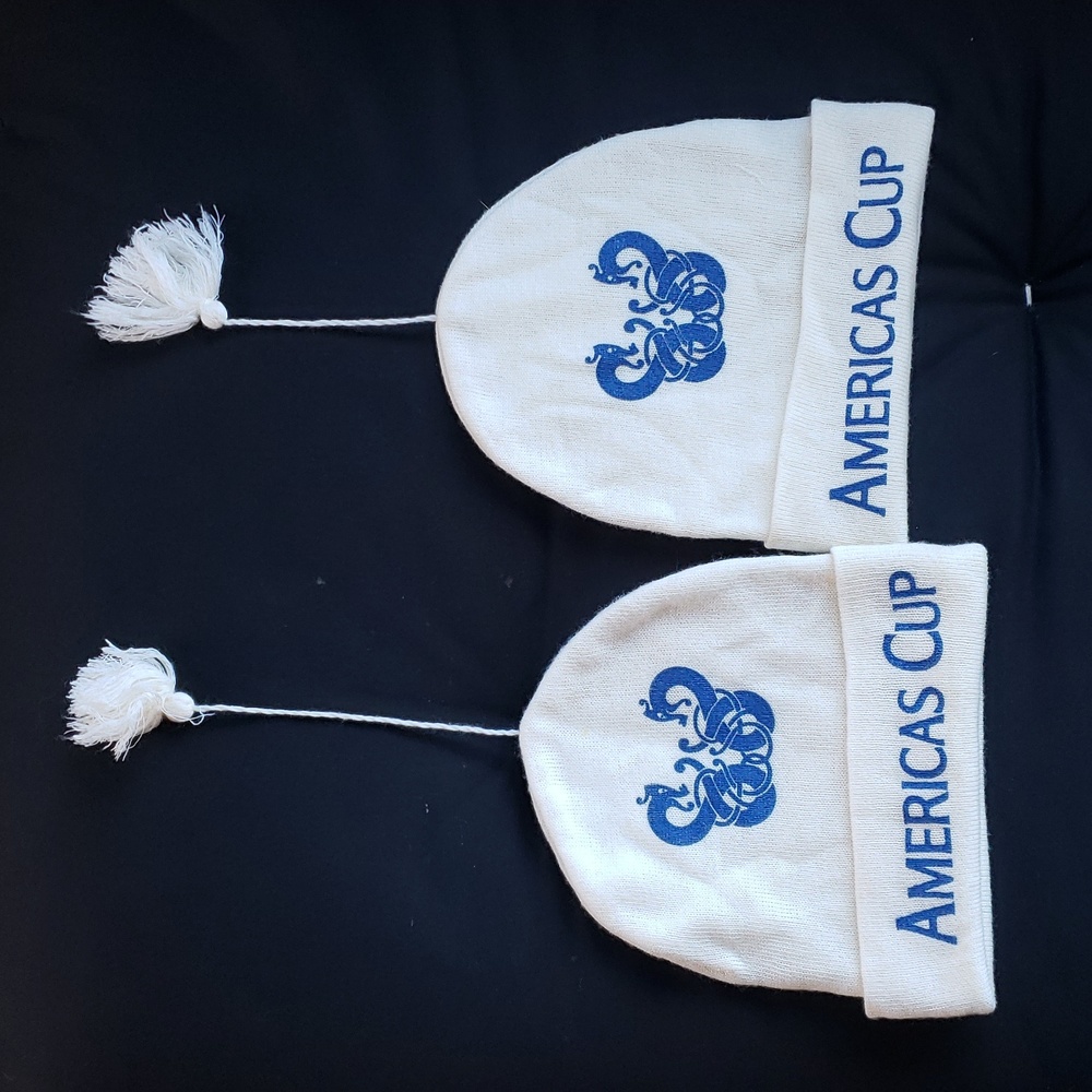 Set of 2 1970's America's Cup Beanies